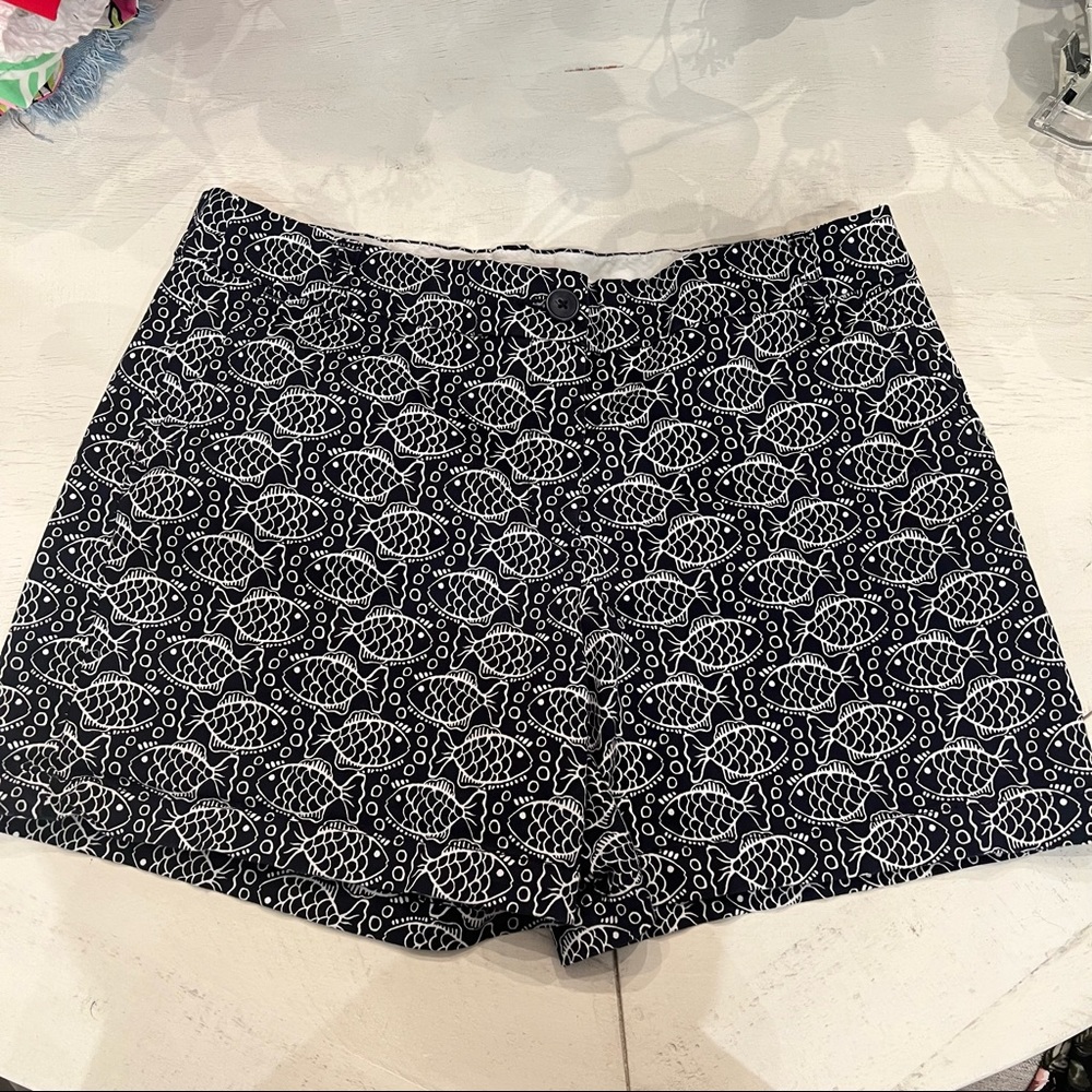 Crown & Ivy | Navy Fish Print | size 12